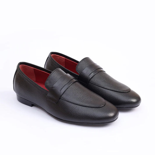 Casual Leather Loafer BLACK