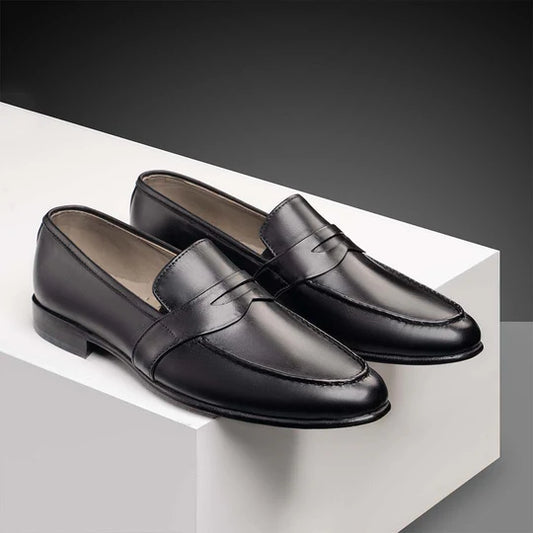 Casual Leather Loafer BLACK